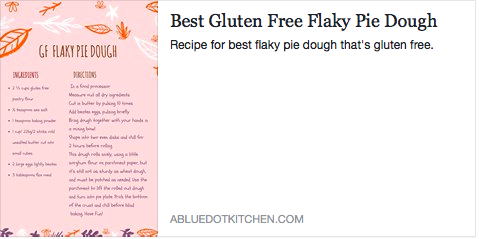 Gluten free Pastry Dough